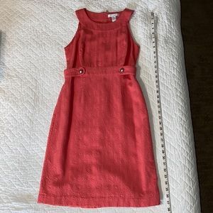 Coral colored Lucy & Laurel dress